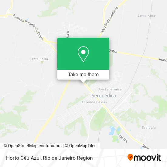 Horto Céu Azul map