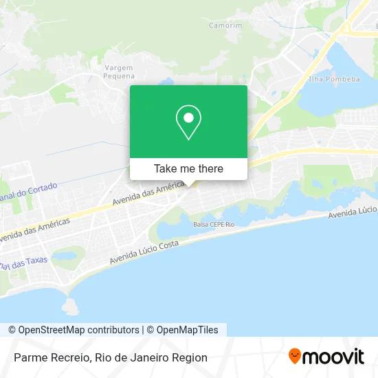 Parme Recreio map