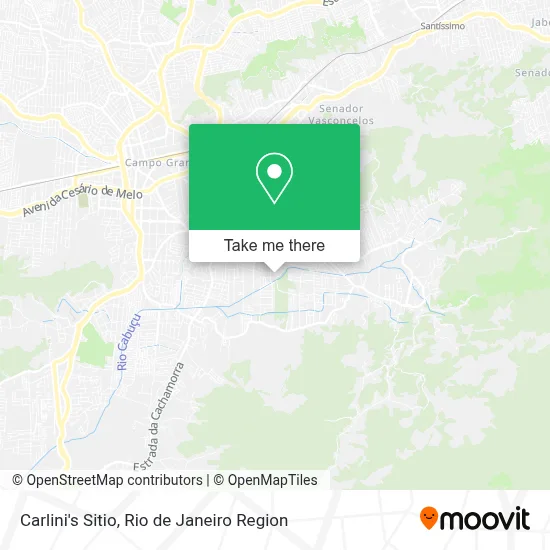 Carlini's Sitio map