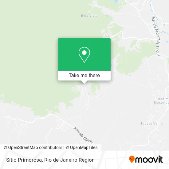 Sítio Primorosa map