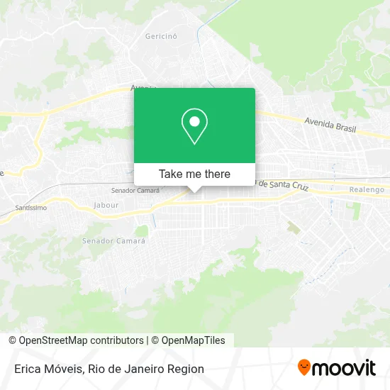 Erica Móveis map