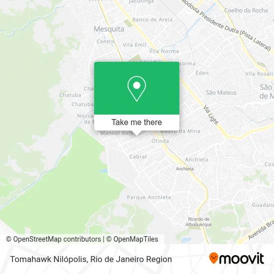 Tomahawk Nilópolis map