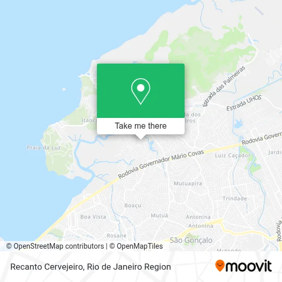 Recanto Cervejeiro map