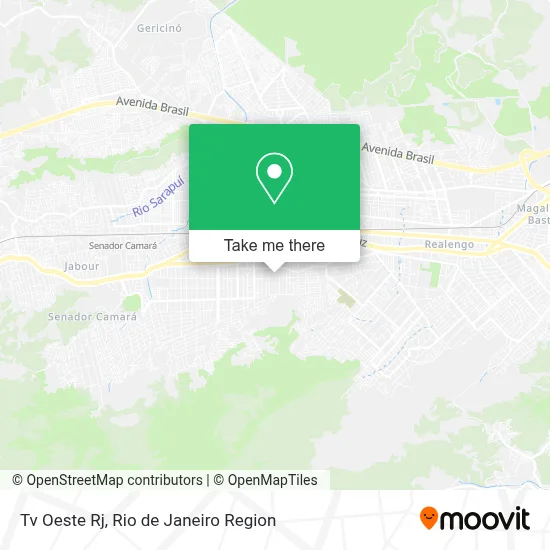 Tv Oeste Rj map