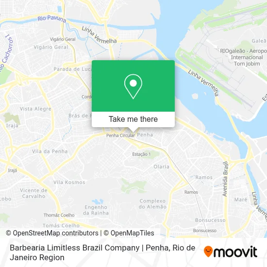 Barbearia Limitless Brazil Company | Penha map
