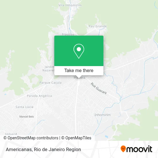 Americanas map