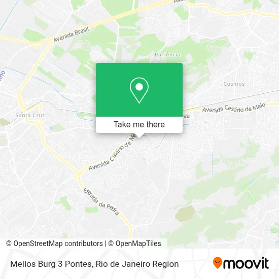 Mellos Burg 3 Pontes map