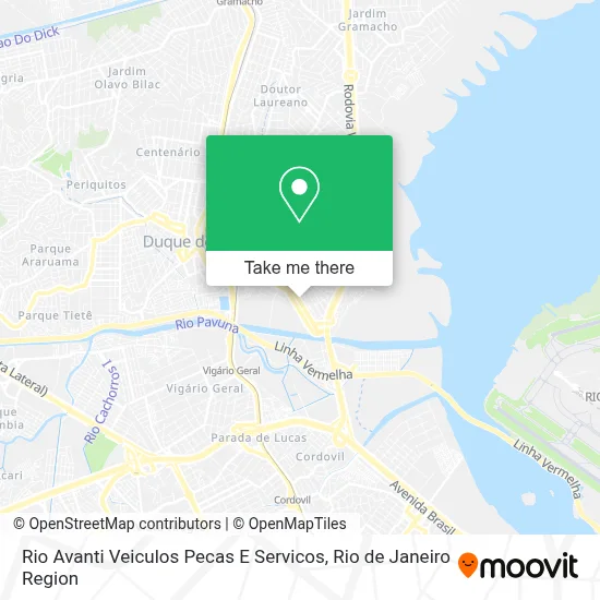 Rio Avanti Veiculos Pecas E Servicos map
