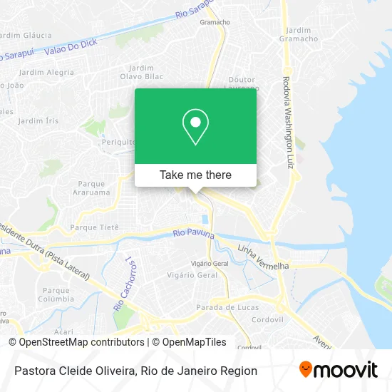 Pastora Cleide Oliveira map