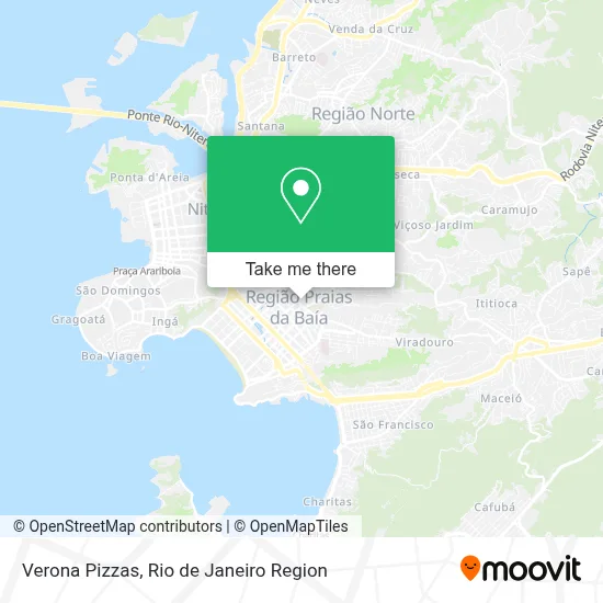 Verona Pizzas map