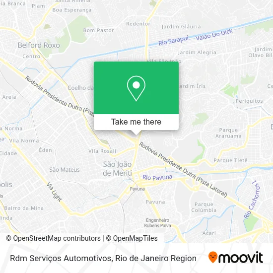 Rdm Serviços Automotivos map