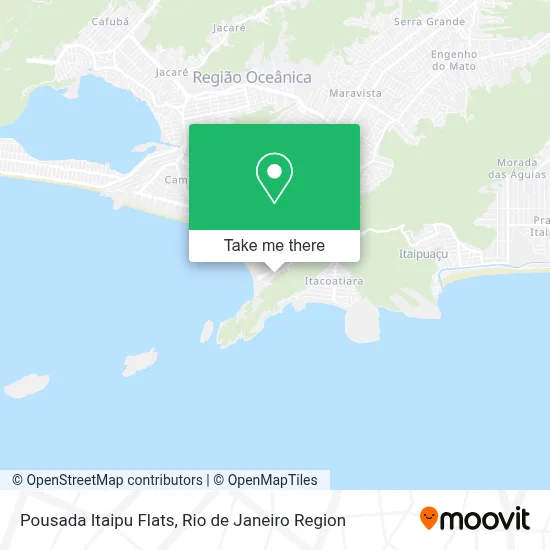 Pousada Itaipu Flats map