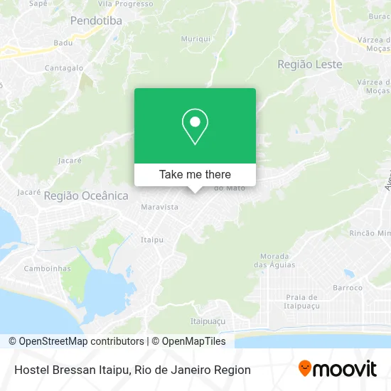 Hostel Bressan Itaipu map