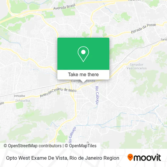 Opto West Exame De Vista map