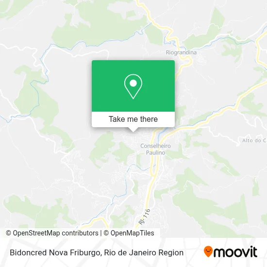 Bidoncred Nova Friburgo map