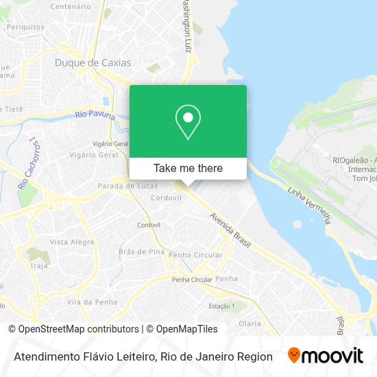 Atendimento Flávio Leiteiro map