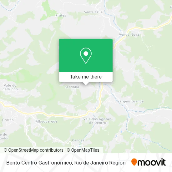 Bento Centro Gastronômico map