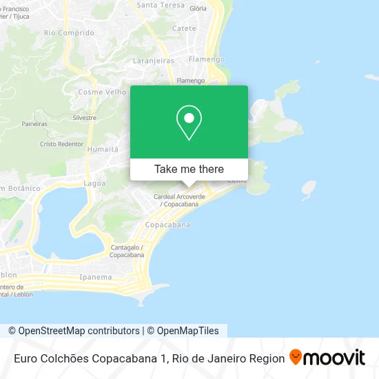 Euro Colchões Copacabana 1 map