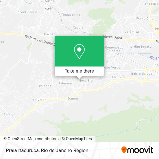 Praia Itacuruça map