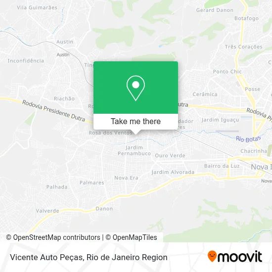 Vicente Auto Peças map