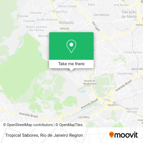 Tropical Sabores map