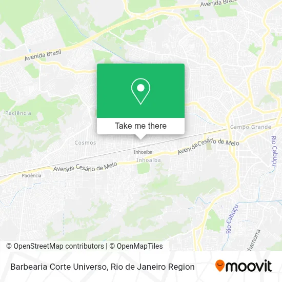 Barbearia Corte Universo map