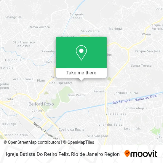 Igreja Batista Do Retiro Feliz map