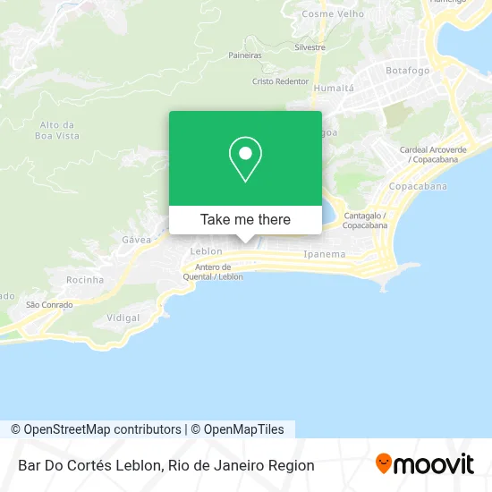 Bar Do Cortés Leblon map