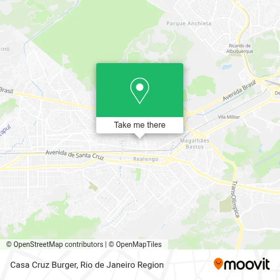 Casa Cruz Burger map