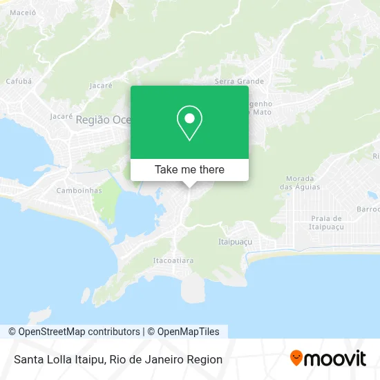 Santa Lolla Itaipu map