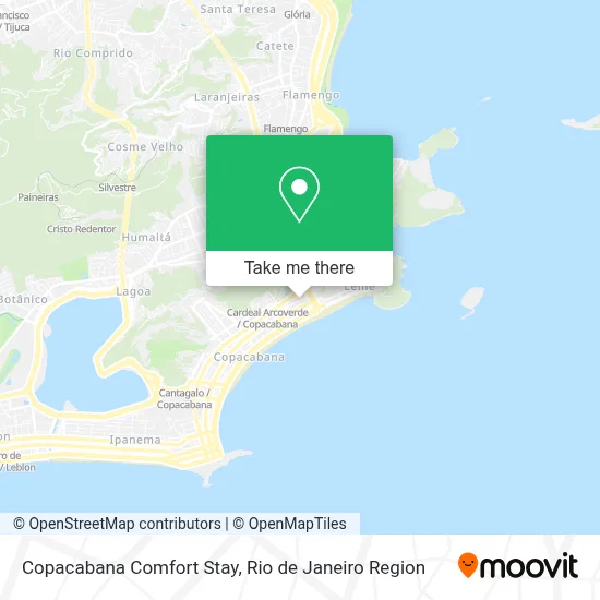 Copacabana Comfort Stay map