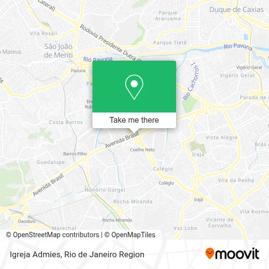 Igreja Admies map