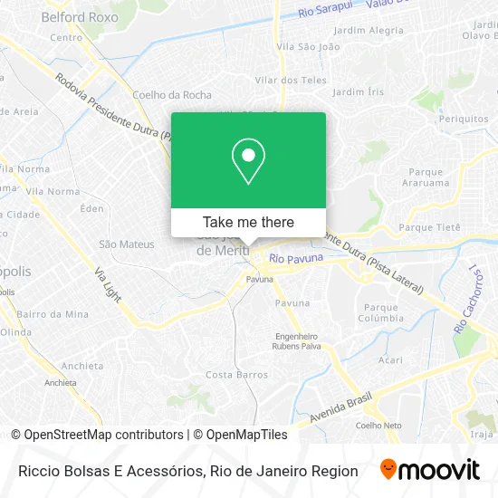 Riccio Bolsas E Acessórios map