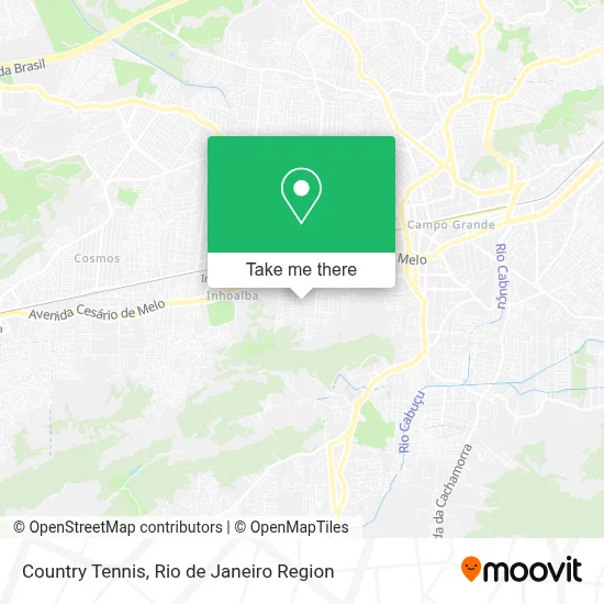 Country Tennis map