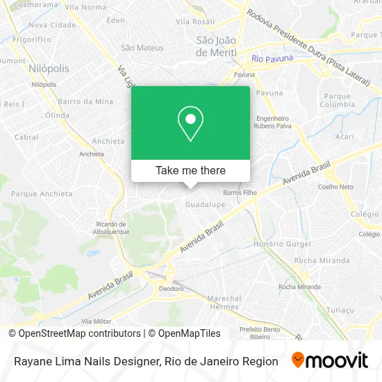 Rayane Lima Nails Designer map