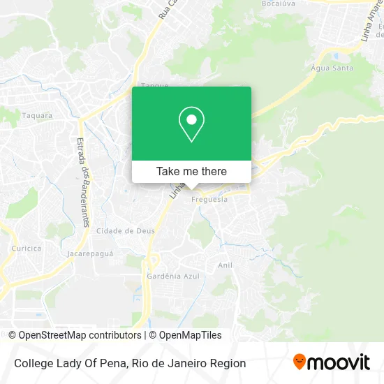 College Lady Of Pena map