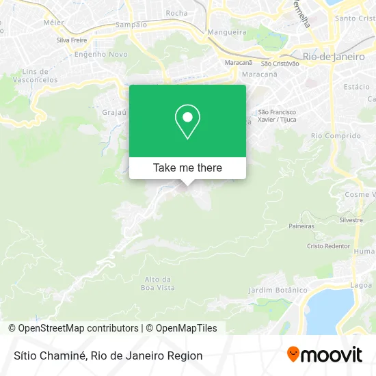 Sítio Chaminé map