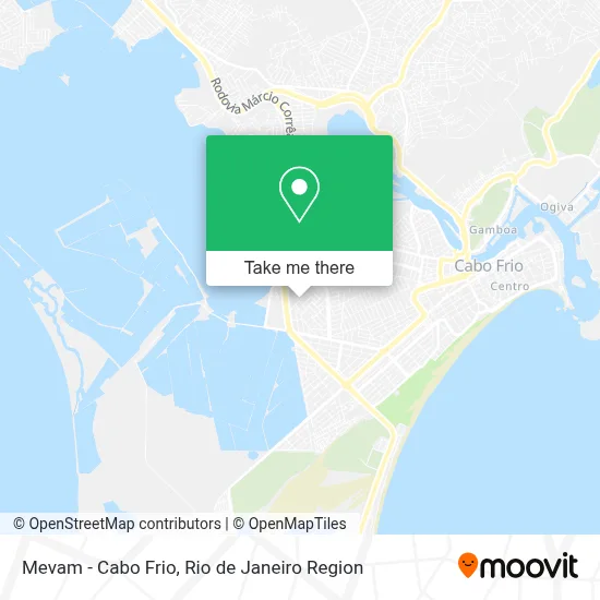 Mevam - Cabo Frio map