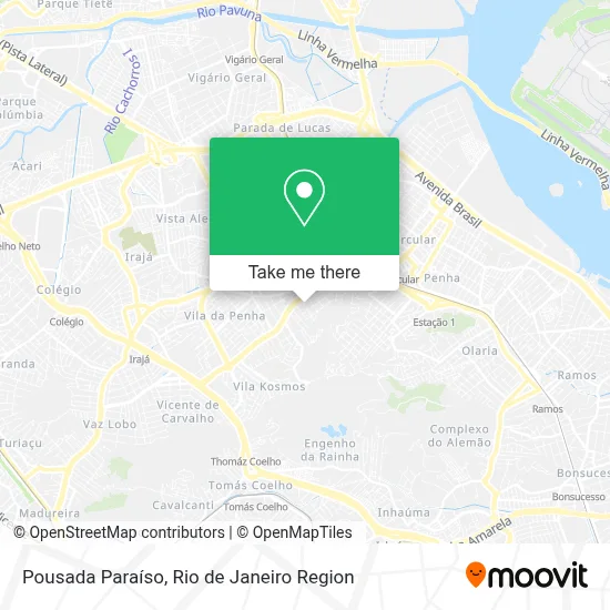 Pousada Paraíso map