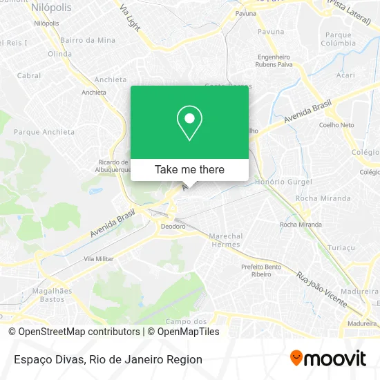 Espaço Divas map