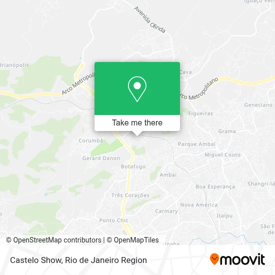 Castelo Show map