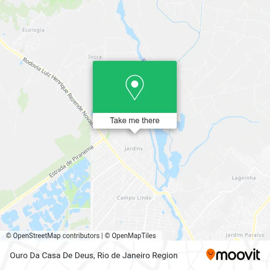 Ouro Da Casa De Deus map