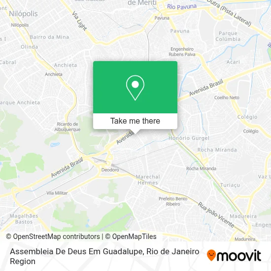 Assembleia De Deus Em Guadalupe map
