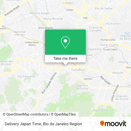 Delivery Japan Time map