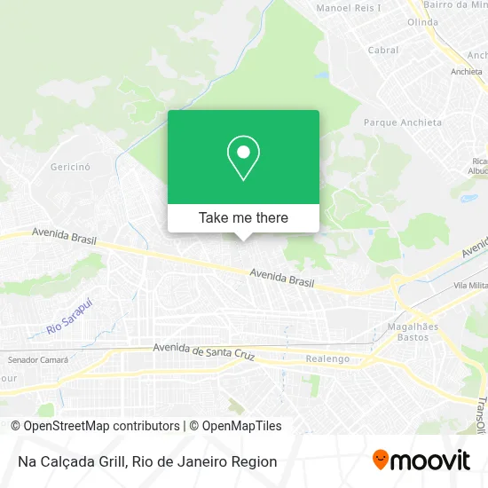 Na Calçada Grill map