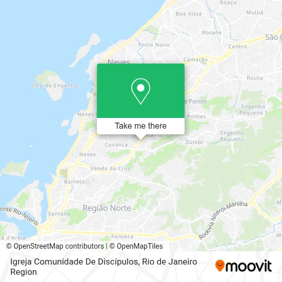 Igreja Comunidade De Discípulos map