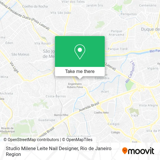 Studio Milene Leite Nail Designer map