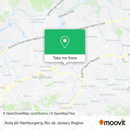 Rota 66 Hamburgeria map