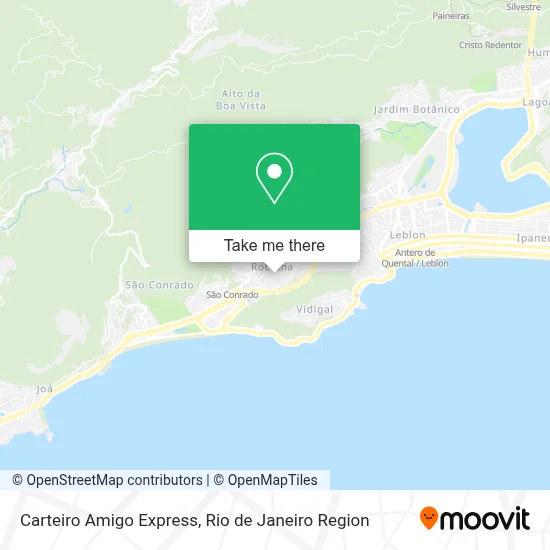Carteiro Amigo Express map