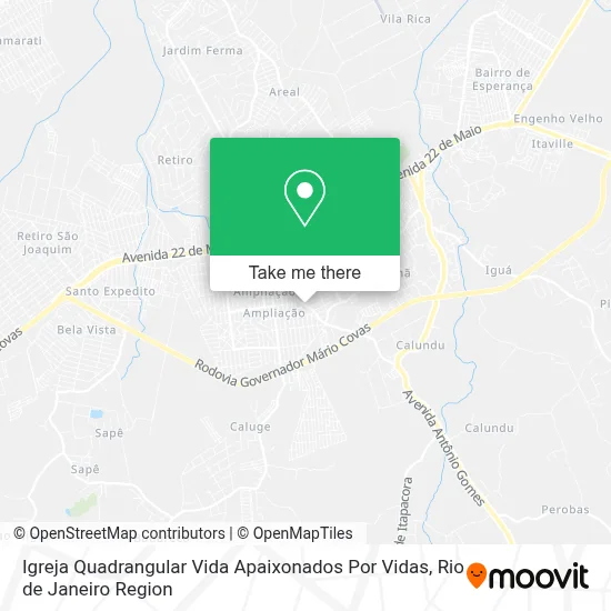 Igreja Quadrangular Vida Apaixonados Por Vidas map